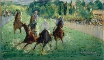 impressionisten - bei dem Rennen Eduard Manet Impressionisten